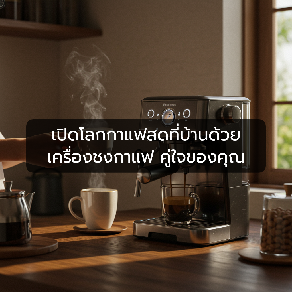 เปิดโลกกาแฟสดที่บ้านด้วย เครื่องชงกาแฟ คู่ใจของคุณ
