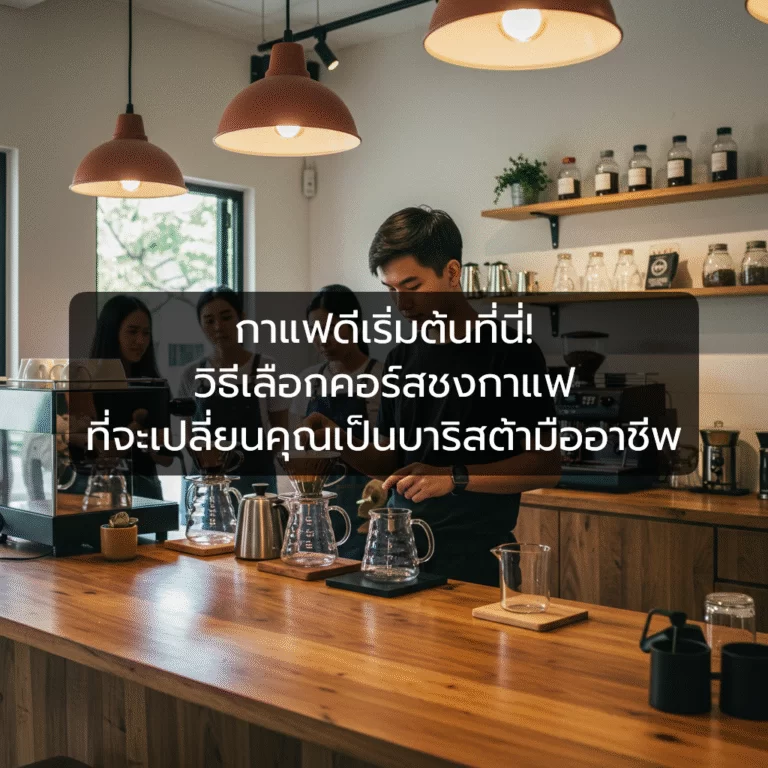 กาแฟดีเริ่มต้นที่นี่! วิธีเลือกคอร์สชงกาแฟ ที่จะเปลี่ยนคุณเป็นบาริสต้ามืออาชีพ