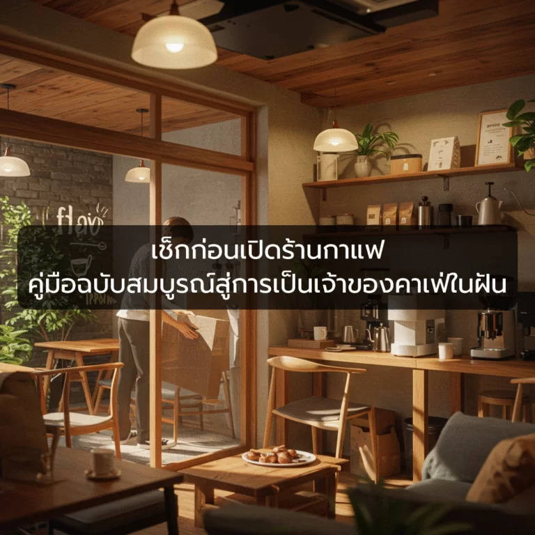 เช็กก่อนเปิดร้านกาแฟ คู่มือฉบับสมบูรณ์สู่การเป็นเจ้าของคาเฟ่ในฝัน